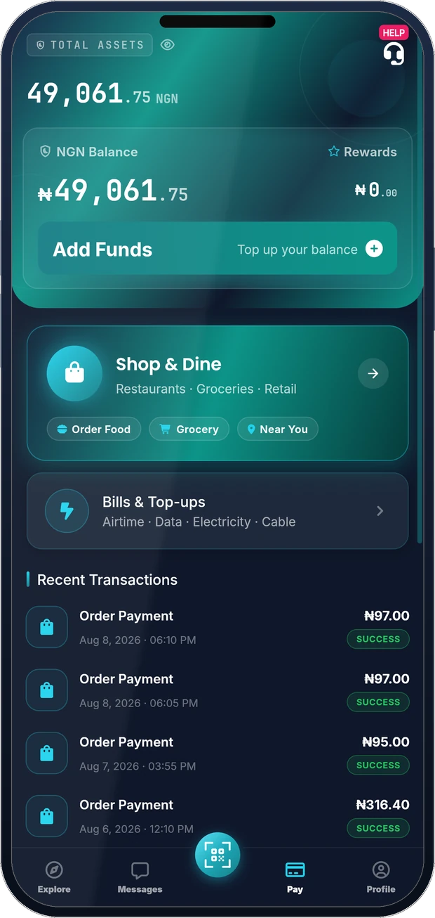 Amril wallet – balance and payments